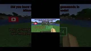 how to change fast gamemode? (Hızlı gamemode nasıl değiştirilir?)#shorts #minecraft