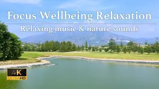 Mijas Golf screensaver with soothing background music &  nature sounds for calm, focus, relaxation