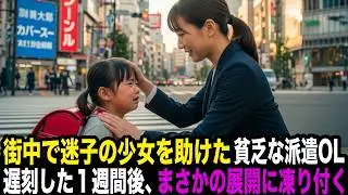 迷子の少女を助けた派遣OL、１週間後まさかの展開に凍り付く