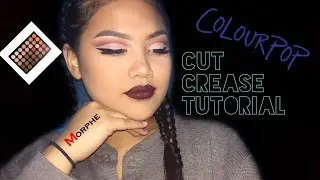 Dark Red Cut Crease Tutorial