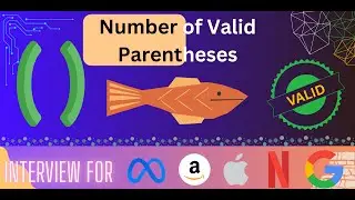 Number of Valid Parentheses. PoTD simply solved and explained