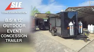 8.5' X 12' Black With Blackout Concession Trailer Food Event Outdoor Cooking Review
