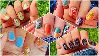 Fall 2021 Nail Art Compilation/ 5 Easy Nail Art Designs/#diy #nailart