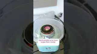 Homemade cotton candy😍 Nostalgia cotton candy maker 🍭 #nostalgia #cottoncandymachine
