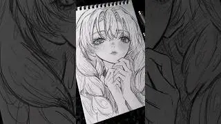 Mitsuri Drawing (Demon Slayer) #drawing #animedrawing #art #mitsuri #demonslayer #animegirl #shorts