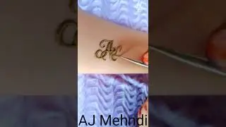 AJ Mehndi ||new A mehndi letter tattoo||  mehndi design