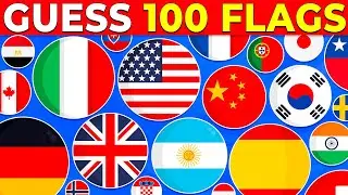 Guess The Country By The Flag 🤔🌎 Can You Guess 100 Flags? 🔥 Flag Quiz | Quizzy