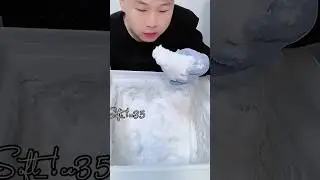 FRESH FROST EATING 🍚 #freezerfrost #frost #freezer #softice #whiteice #icebites