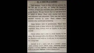 Essay On A Visit To A Garden | English Writing Skills | Let's Learn grammar