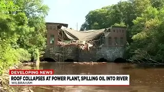 Roof collapse at Wilbraham power plant causes small fire, oil spill