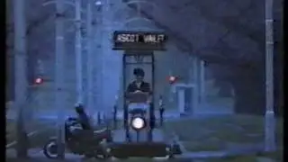 Malcolm driving his special tram across Melbourne.