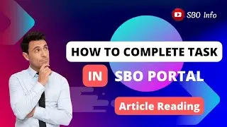 How Do Complete Task In SBO ? Article Reading | Full Video In Tamil #sbo #sbojobs