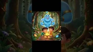 Magic Lamp Story in Hindi 🧞&zwj;♂️ | Kids Moral Story | Jadui Kahani #kids #magic #story #shorts