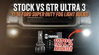 GTR Ultra 3 LED Fog Light Upgrade for 2011&ndash;2016 Ford Super Duty | 1,272% Brighter Than Stock!