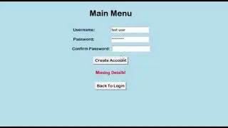 Account Creation And Login Test