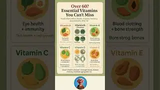 Over 60? 🌟 The Essential Vitamins You Can&rsquo;t Miss Daily #healthyeating #vitamin #over60