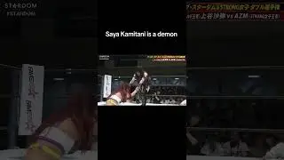 You gotta watch this match. Saya Kamitani vs AZM 9/27/25. #stardom #azm #sayakamitani