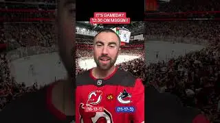 IT&rsquo;S GAMEDAY!! Devils take on the Canucks at 12:30!! Let&rsquo;s gooo! Go Devils!! #njdevils #nj #nhl