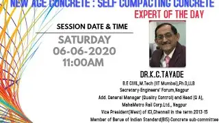 NEW AGE CONCRETE : SELF COMPACTING CONCRETE @WEBINAR