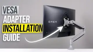 How to Install CREAT3D VESA Adapter on HP OMEN 32C Monitor