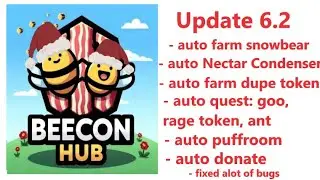 [UPDATE 6.2 - BEEMAS] Bee Swarm Simulator SCRIPT (AUTO PUFFROOM, AUTO DONATE, MAY MORE..)