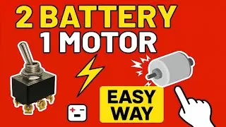 2 batteries 1 motor | magical toggle switch trick!