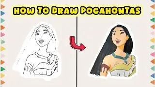 How to Draw Pocahontas &ndash; Disney Princess Drawing Tutorial