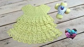Robe volants magnifique toutes tailles / Ruffle dress all sizes (english subtitles)