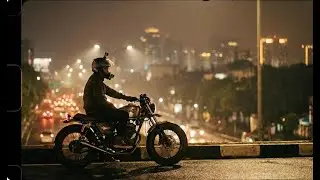 Relaxing Jazz Music and Night Driving for Stress Relief on the Road 🏍️🌃