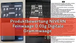 Produktbewertung NIVERN Feinwaage 0.01g Digitale Grammwaage mit LCD Display &ndash; Hochpr&auml;zise Briefwaage
