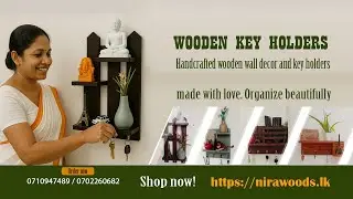 Wooden wall decor/key holder