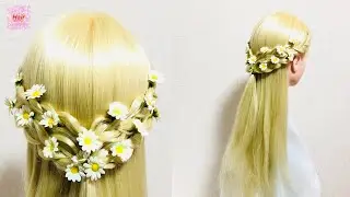 прическаPrincess Aurora Hairstyles New Round Braid ELLE FANNING Disney MALEFICENT2🌸Tutorial For Girl