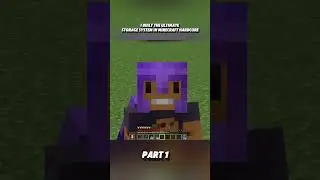 I build ULTIMATE storage system in Minecraft #minecraft #gaming #gameplay 