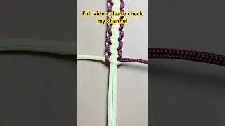 Making Double Colour Square Knot Thread Rope Bracelet | S17 | #paracordbracelet  #diy  #handicrafts