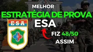 MELHOR T&Aacute;TICA DE PROVA PARA ESA