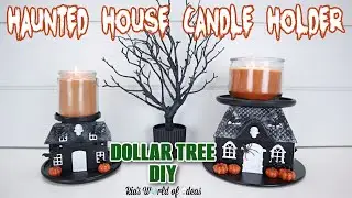Haunted House Candle Holders // DOLLAR TREE DIY // Bath & Body Works Inspired // HOMEMAKING