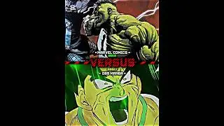 Hulk vs Broly #shorts #marvel #marvelcomics #dbs #dragonball #hulk #broly #whoisstrongest