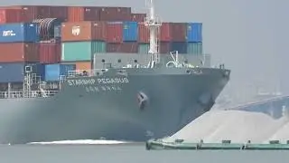 😱 A Big size Container Ship arrived in port and very critical situation in this time 🚢⚓