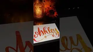 I love the way Ashley looks #handlettered in #cursive #handwriting 🫶🥰 #satisfying #calming