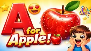 A for Apple 🍎 | English Learning for Kids | Alphabet Phonics for Beginners
