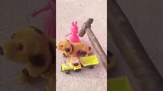 wow nice dog and pink collar pari must toy