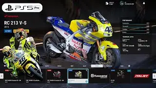 RIDE 5 | Customize Valentino Rossi Honda RC 213 V-S VR46 Gameplay [4K PS5 Pro]