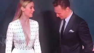 Взгляд Тома Хидлстона 🥵 Бри Ларсон