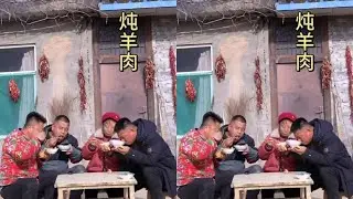 撒西不理哒呐方言版，不敢带你回陕北，朋友们陕北吃炖羊肉喜欢吗 #撒西不理哒呐方言版 #陕北炖羊肉 #我的乡村生活 #乡村美食 #我的家乡我宣传