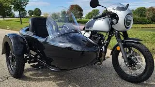 Мотоцикл Cafe Racer Road Cat объемом 250 куб. см с коляской