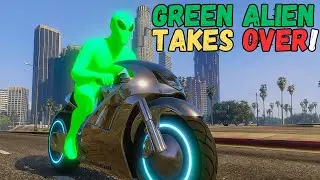 TROLLING PEOPLE AS A GREEN ALIEN ONLINE!😂 | GTA 5 ONLINE #81