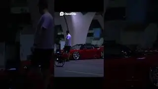 Epic Night Drive  Red Sports Car Meets City Lights!