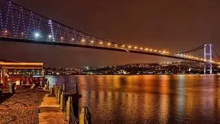 İstanbul Bosphorus Ambiance at Night with Lofi Hiphop Music