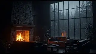 Peaceful Forest Rain and Piano Music for Evening Relaxation and Anxiety Relief
