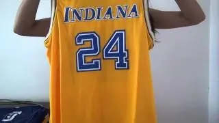 Indiana Pacers #24 Paul George NBA Hardwood Classic Swingman Yellow Jersey